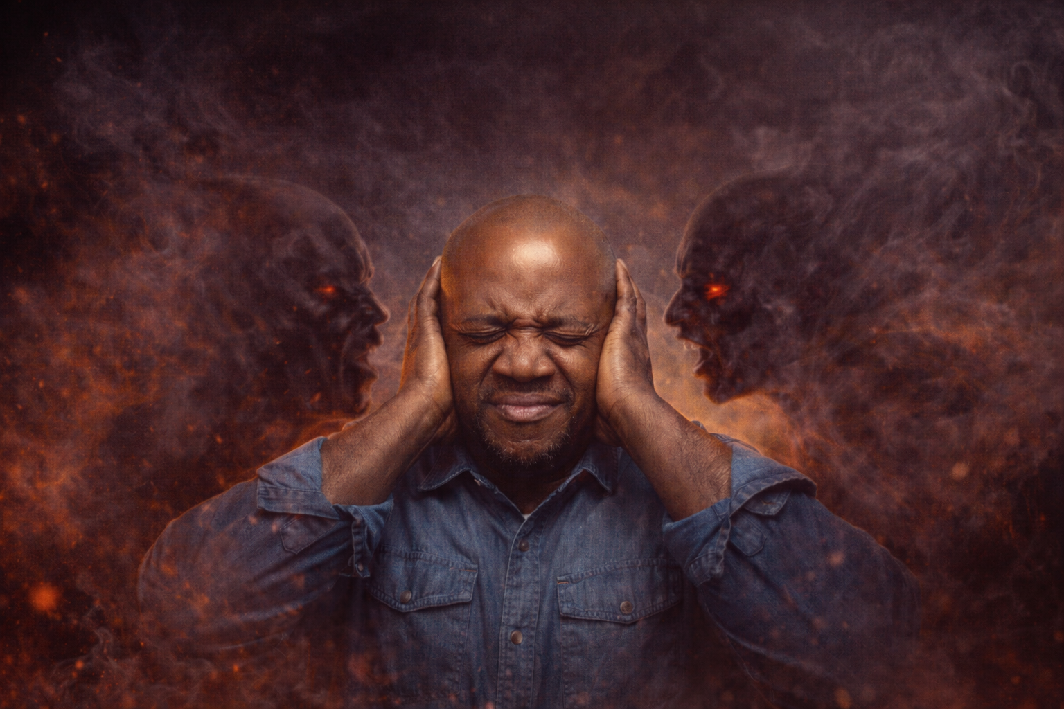 shut down evil voices